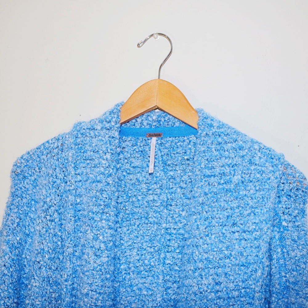 Free People BFF Cardigan in Big Blue - Picture 5 of 10